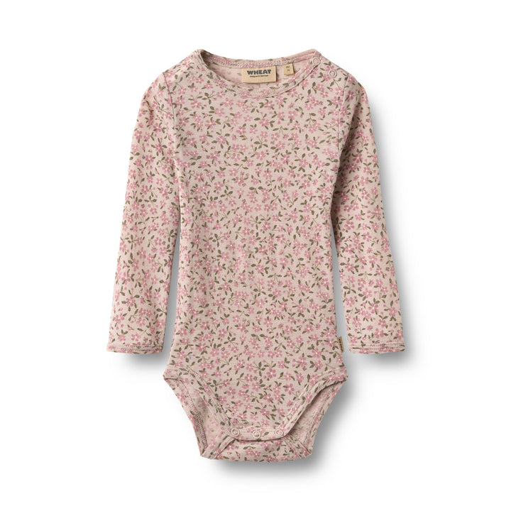 Wheat | Ull Body Lucca - Pale Lilac Flowers