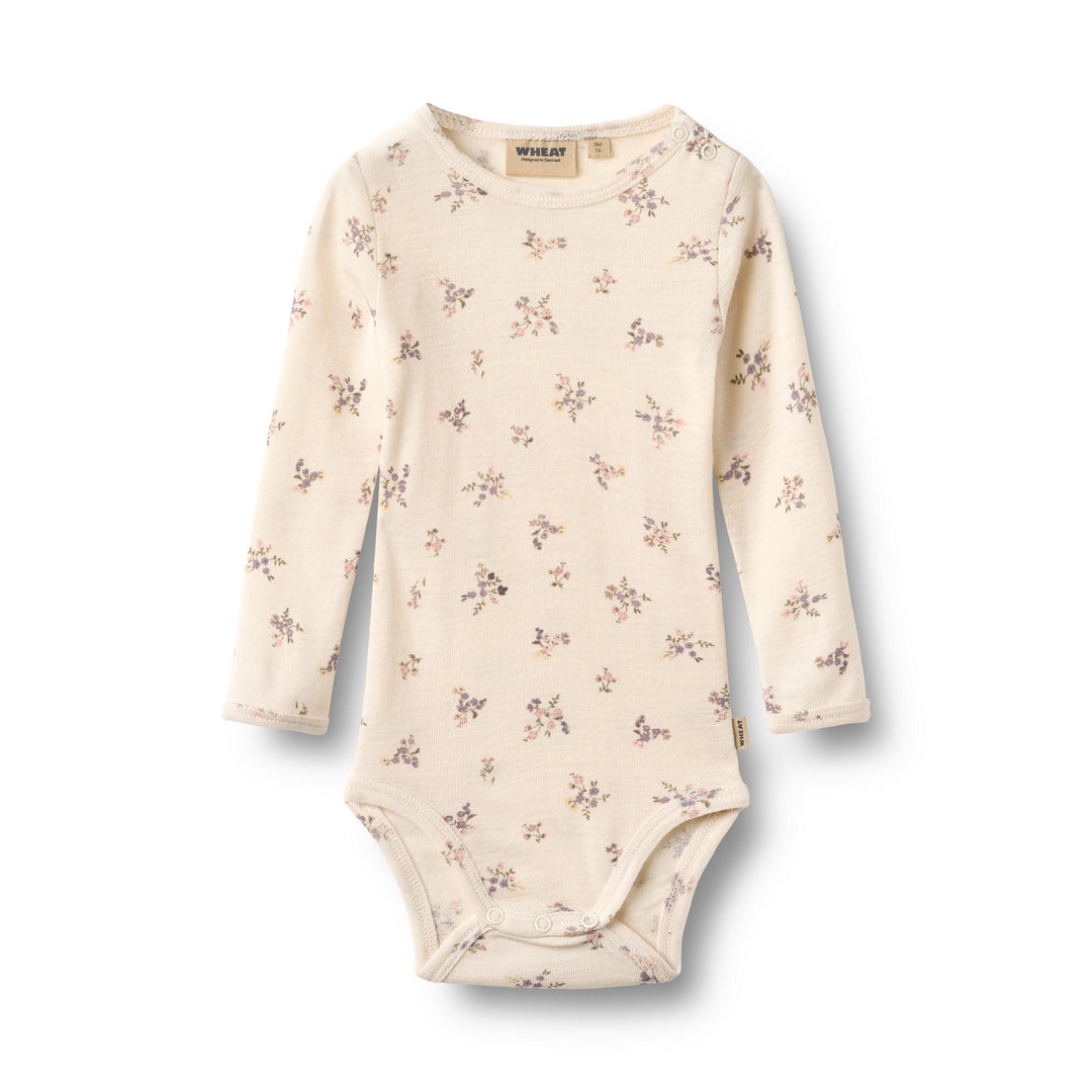 Wheat | Ull Body Lucca - Eggshell Flowers