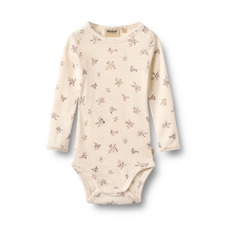 Wheat | Ull Body Lucca - Eggshell Flowers