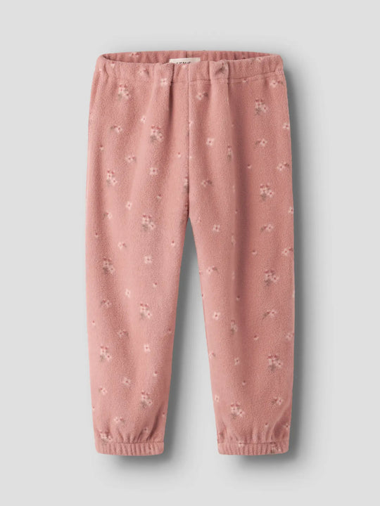 Lil' Atelier Mini LASPEKTRA FLEECE SET AOP - Misty Rose - Torgunns Barneklær AS