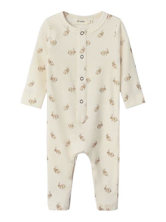 Lil' Atelier BABY LAVO EMO LS SLIM SUIT - Turtledove Rabbit