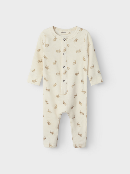 Lil' Atelier BABY LAVO EMO LS SLIM SUIT - Turtledove Rabbit