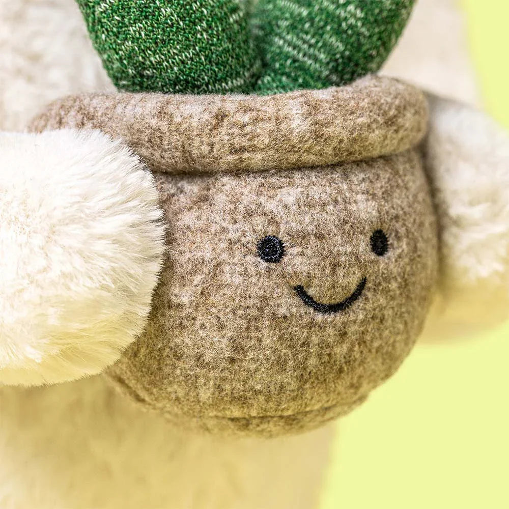 Jellycat | Cream Bunny with Plant