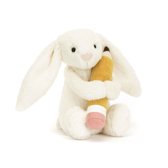 Jellycat | Bashful Bunny w/Pencil - Torgunns Barneklær AS