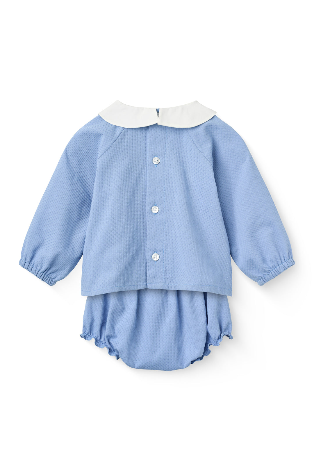 Copenhagen Colors | Babysett med bluse og bloomers – Støvet blå