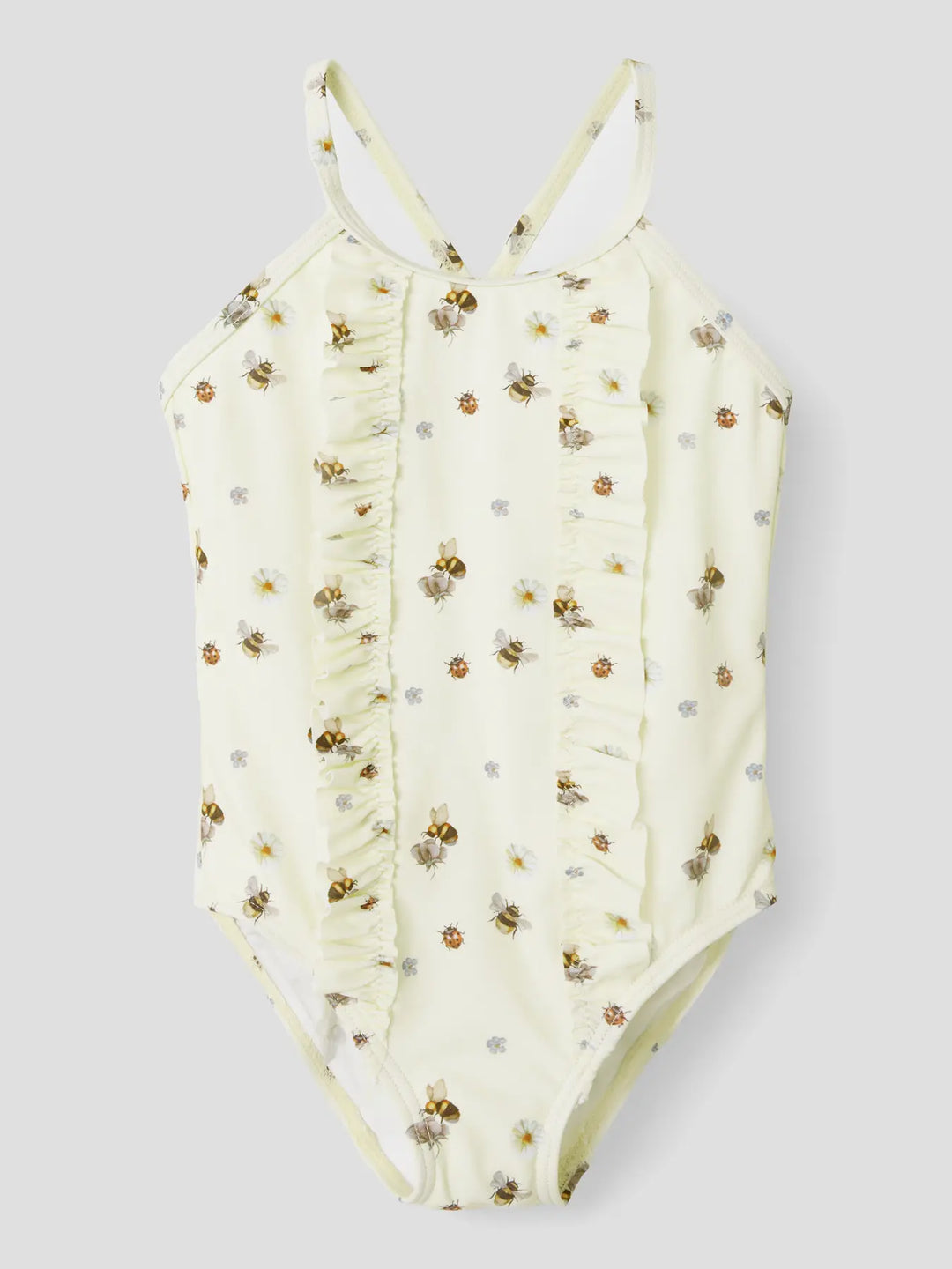 Lil' Atelier Mini HELGINA SWIMSUIT - Turtledove - Torgunns Barneklær AS