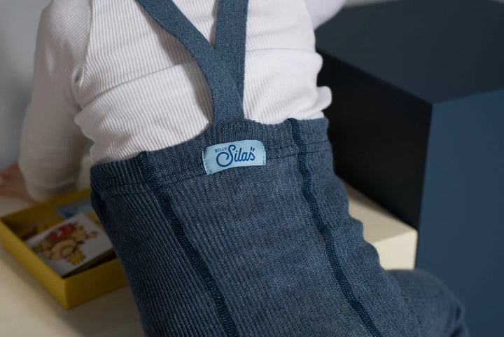 SillySilas® | Leggings m/Seler - Steel Blue Blend