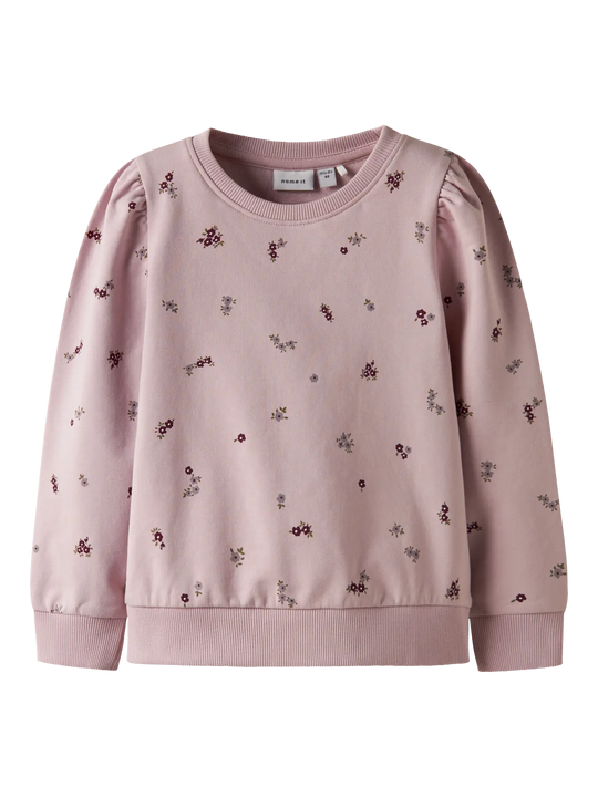 name it mini LOWER LS SWEAT - Burnished Lilac - Torgunns Barneklær AS