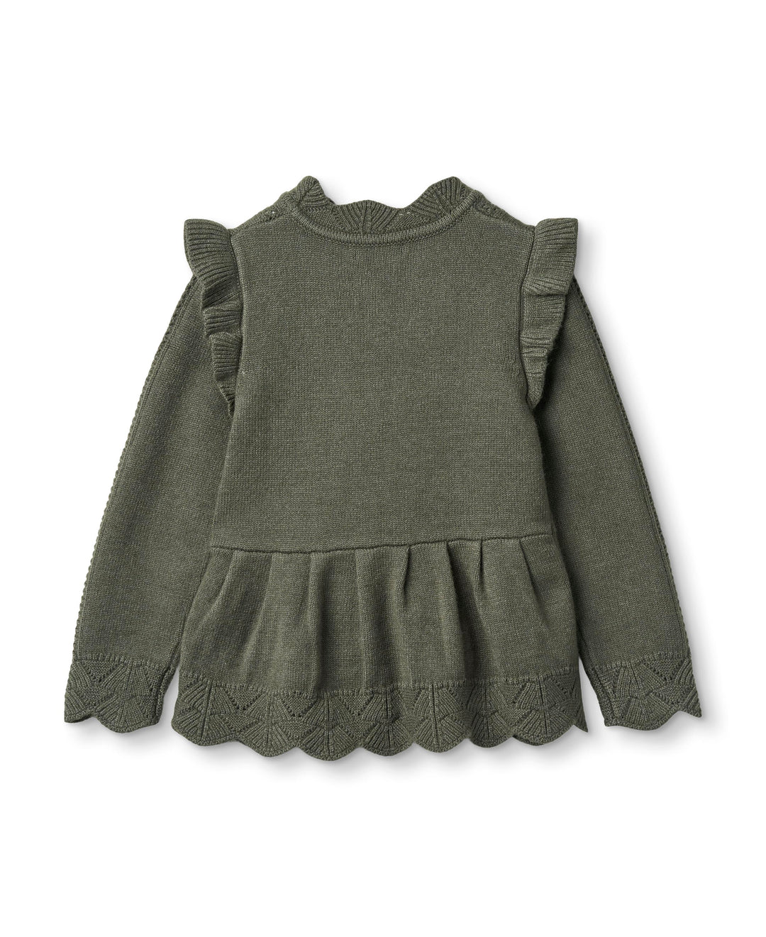 FLIINK ALILLY PEPLUM PULLOVER - BEETLE