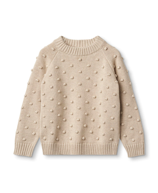 FLIINK BON DOT PULLOVER - SANDSHELL