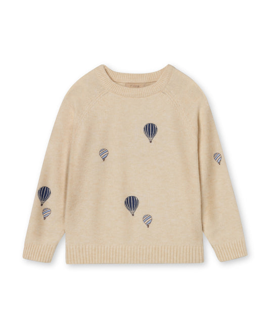 FLIINK ALON BALLOON PULLOVER - SANDSHELL