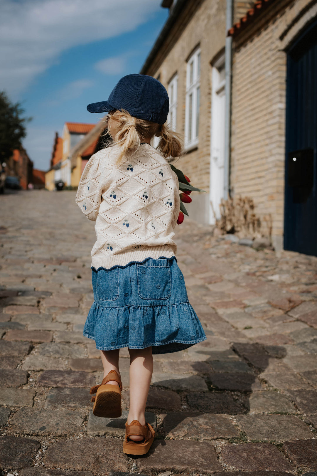 FLIINK DONNA DENIM SKIRT - LIGHT DENIM BLUE