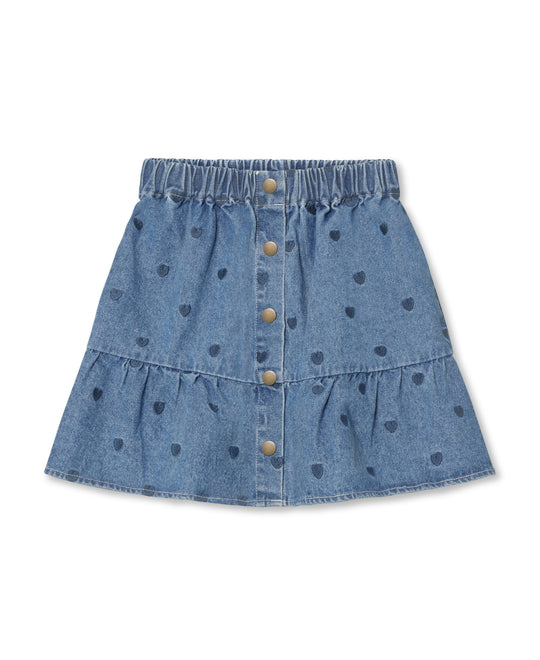 FLIINK DONNA DENIM SKIRT - LIGHT DENIM BLUE