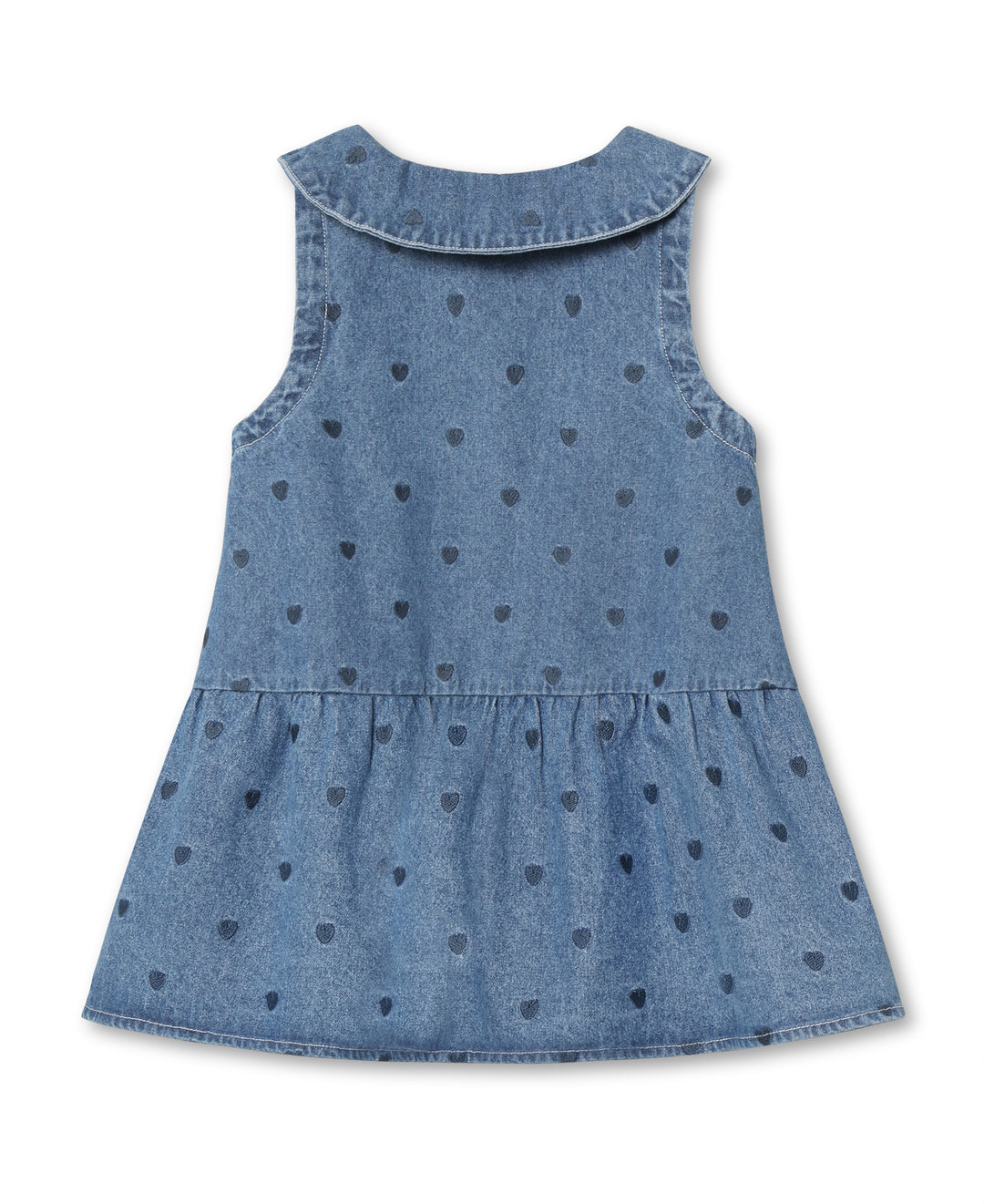 FLIINK DONNA DENIM SPENCER DRESS - LIGHT DENIM BLUE