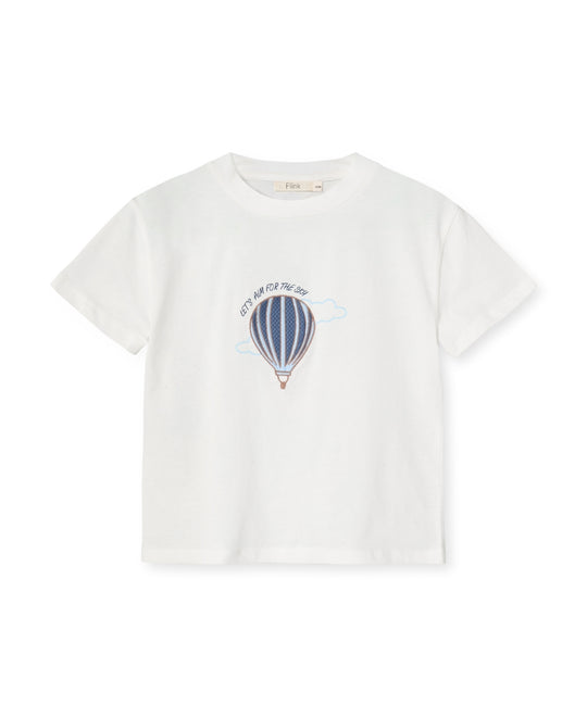 FLIINK SOMMER BALLOON T-SHIRT - CLOUD DANCER