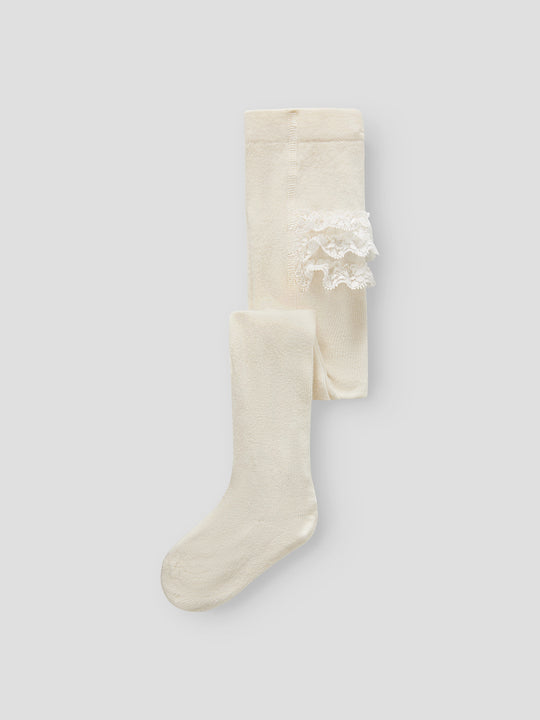 name it baby OPAGNA PANTYHOSE - Cloud Dancer - Torgunns Barneklær AS