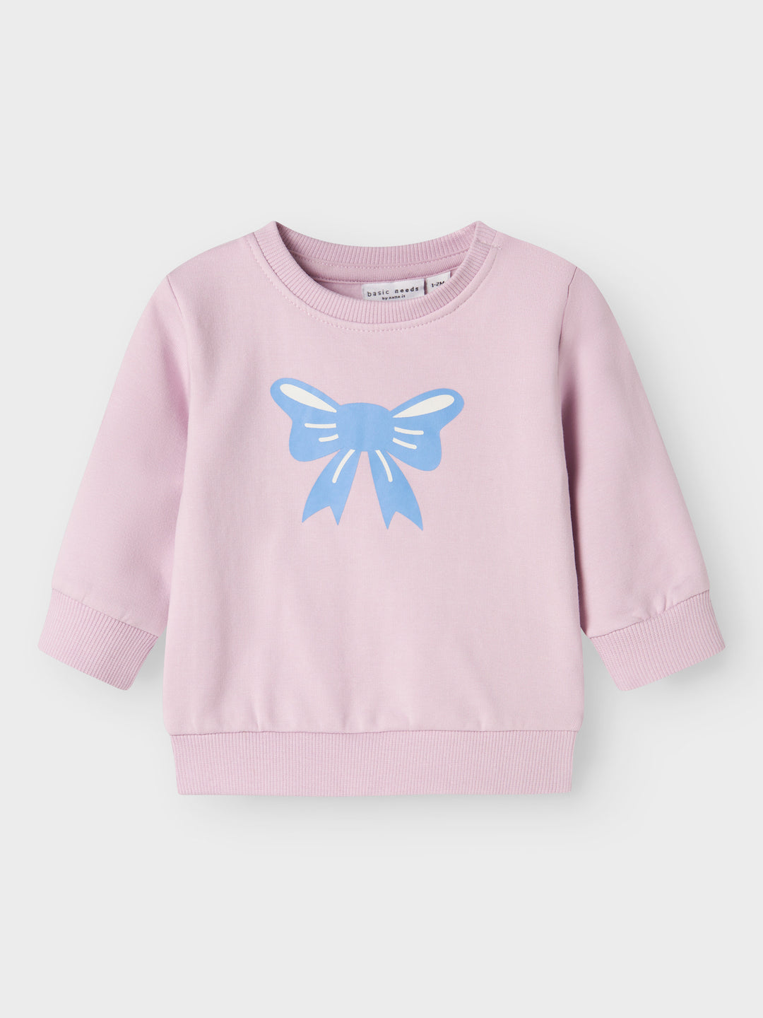 name it baby VRILLIE LS SWEAT - Winsome Orchid | Bow