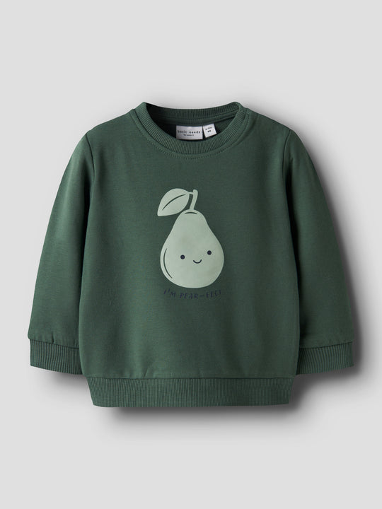 name it baby VONNE LS SWEAT - Garden Topiary | Pear - Torgunns Barneklær AS