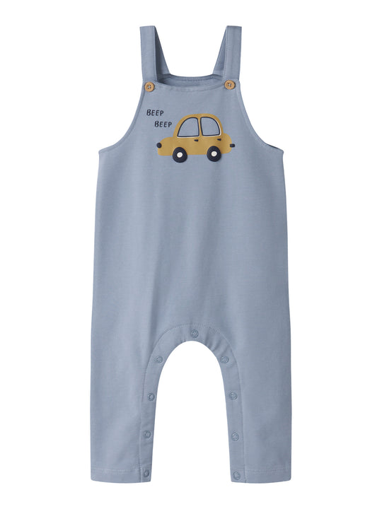 name it baby VONNE SWEAT OVERALL - Dusty Blue | Car - Torgunns Barneklær AS