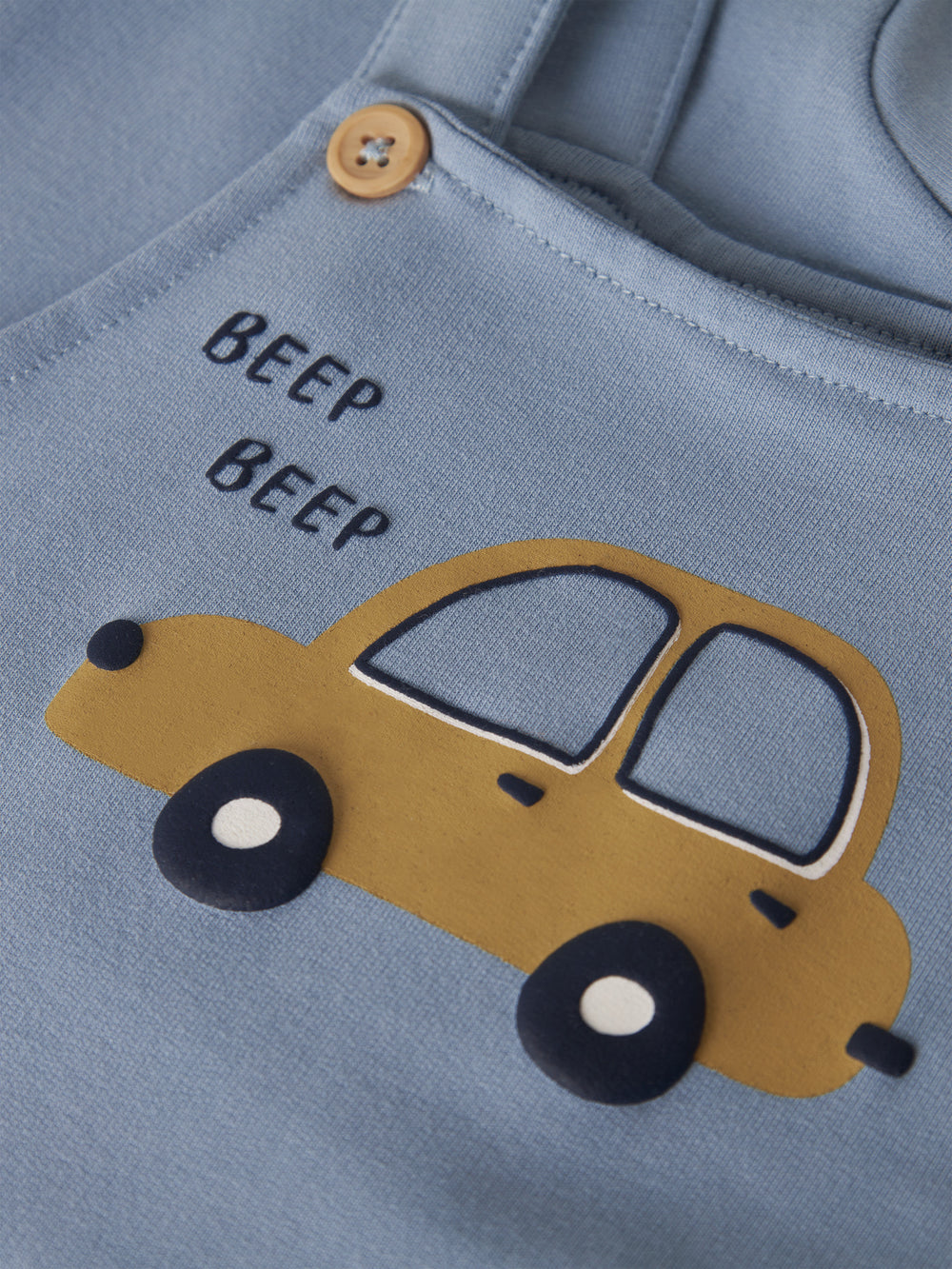 name it baby VONNE SWEAT OVERALL - Dusty Blue | Car - Torgunns Barneklær AS