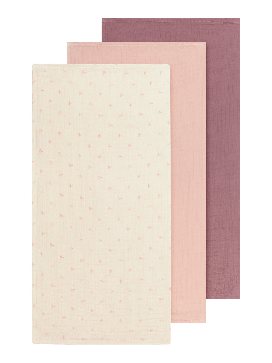 Lil' Atelier Baby FERGIE 3 PK NAPPIES - Turtledove | NOSTALGIA ROSE/CAMEO ROSE - Torgunns Barneklær AS