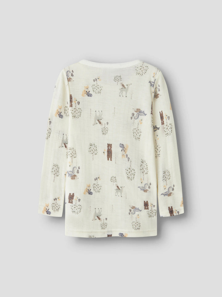 name it mini WANG Ulltrøye - Snow White | Forest Animals