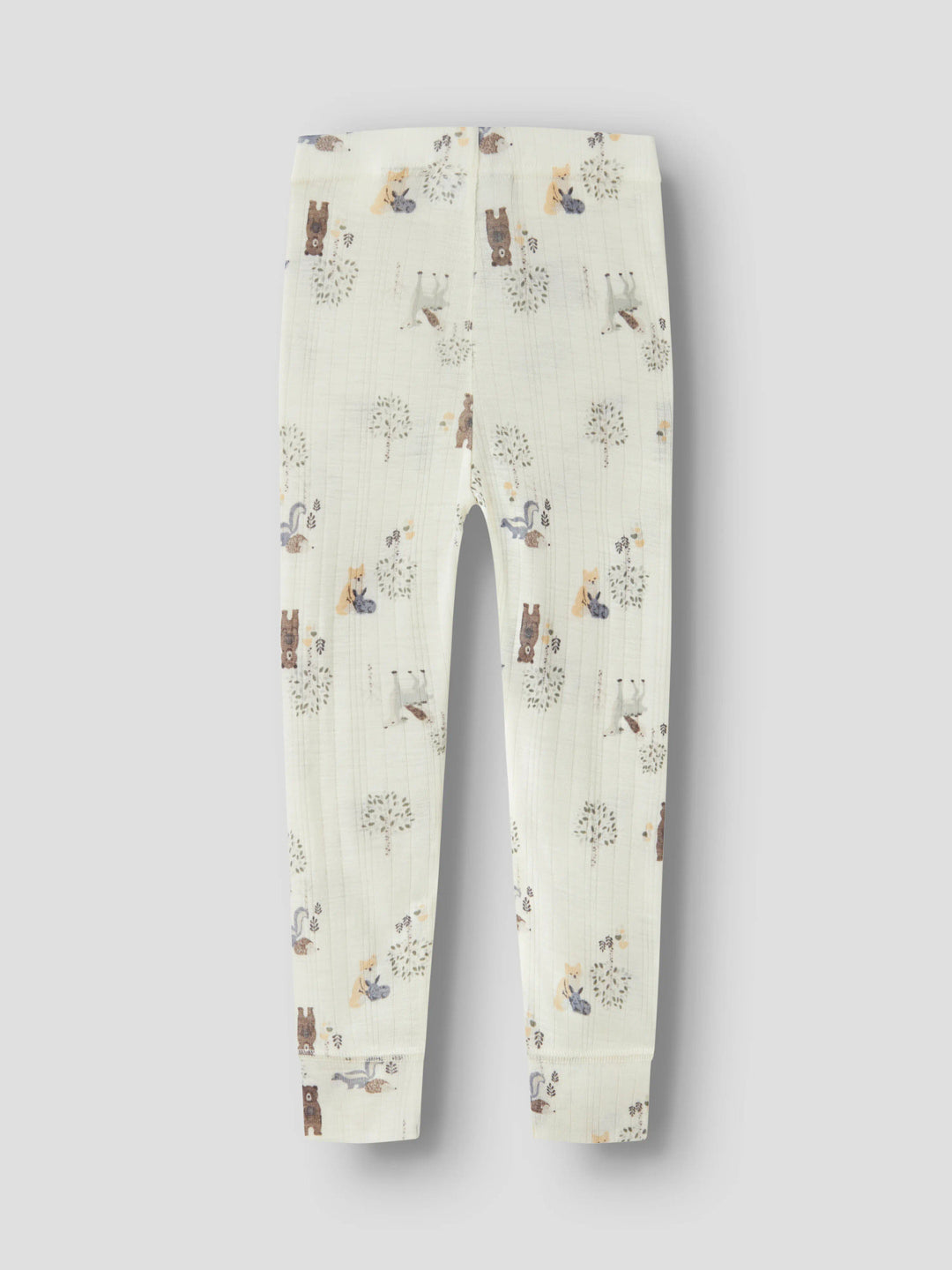 name it mini WANG Ull Legging - Snow White | Forest Animals