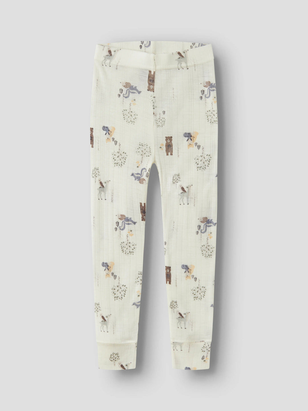 name it mini WANG Ull Legging - Snow White | Forest Animals