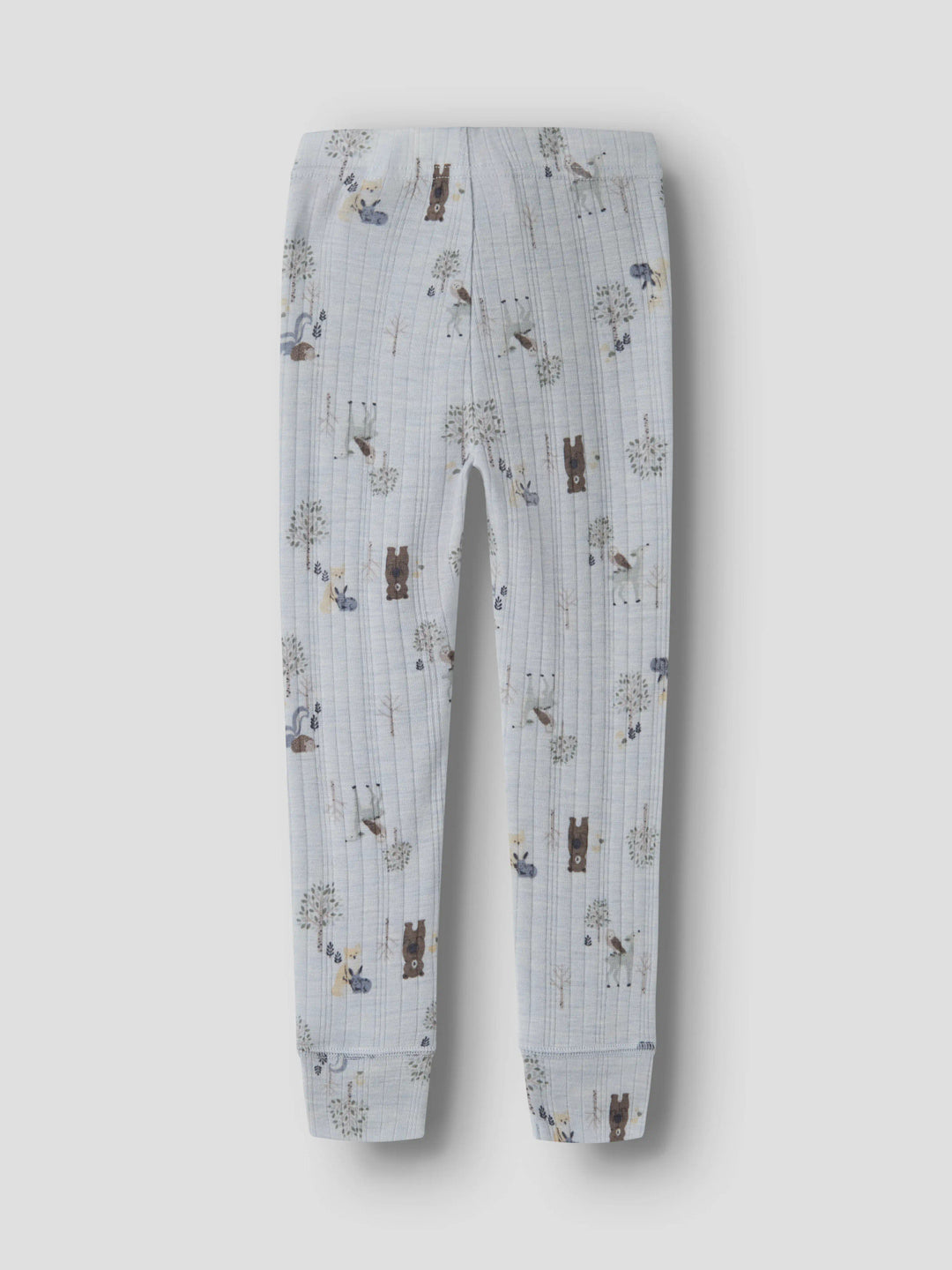 name it mini WANG Ull Legging - Arctic Ice | Forest Animals
