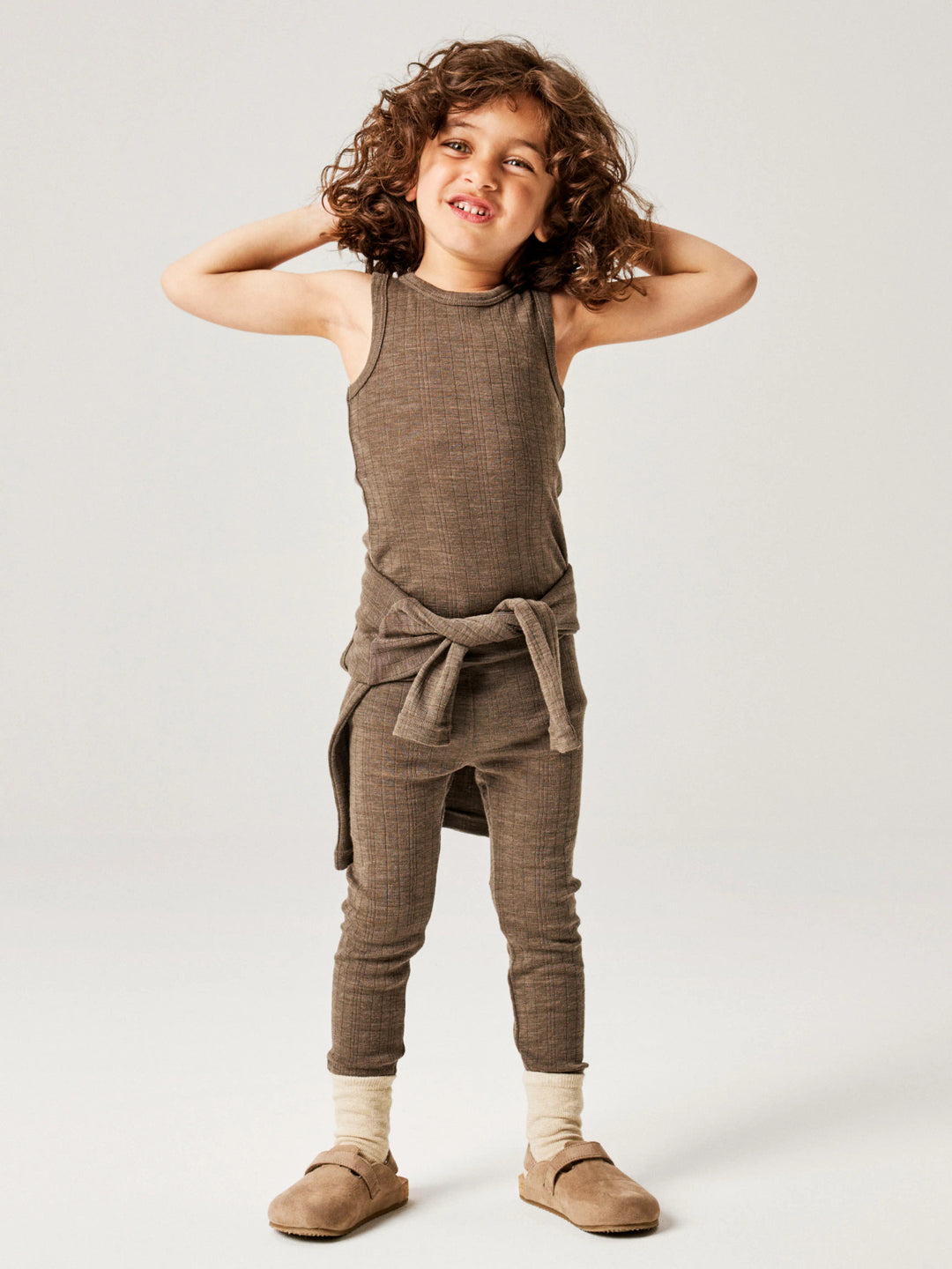 name it mini WANG Ull Legging NOOS - Morel