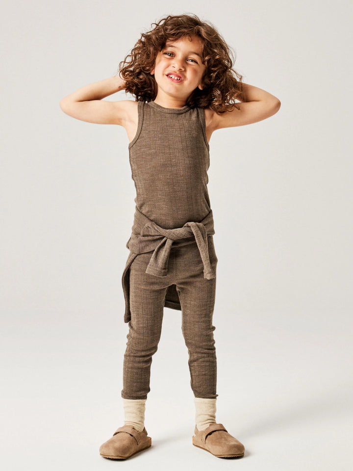 name it mini WANG Ull Legging NOOS - Morel
