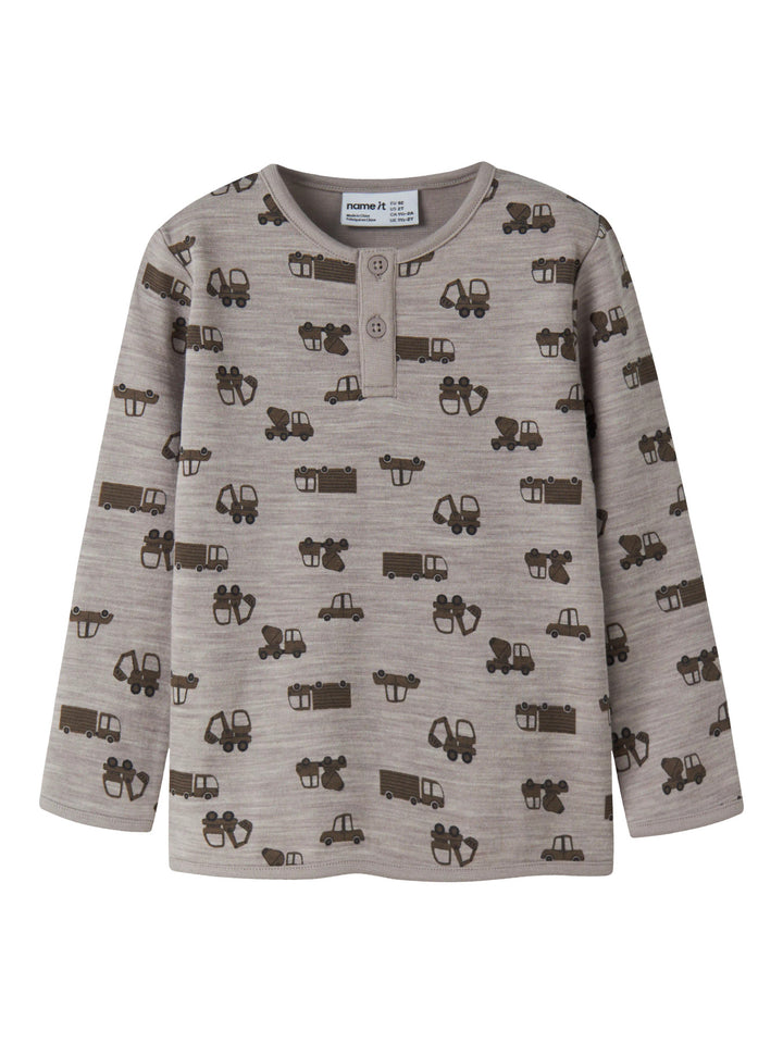 name it mini WUPPO Ull/bomull Genser - Satellite Machines