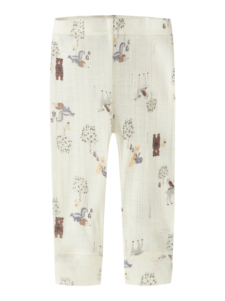 name it baby WANG Ull Legging NOOS - Snow White | Forest Animal