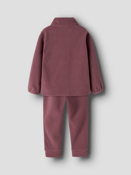 name it mini SPEKTRA FLEECE SET - Rose Brown