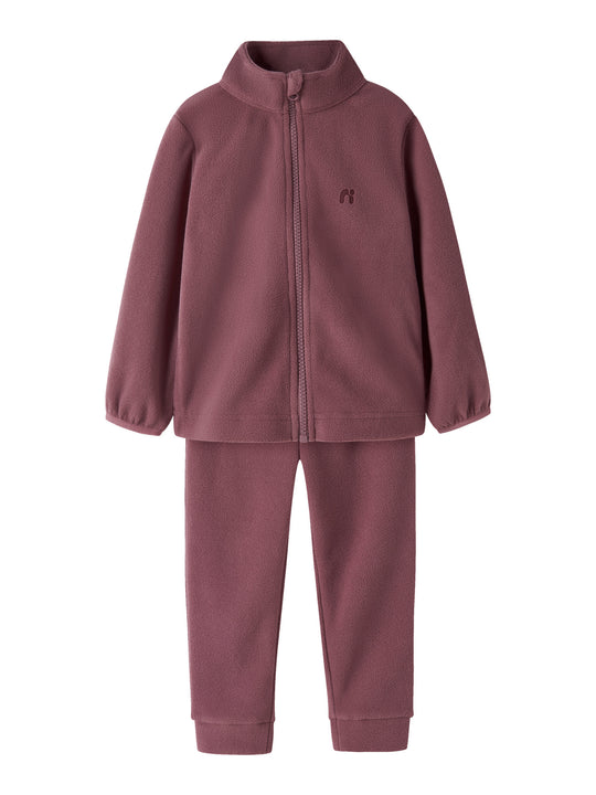 name it mini SPEKTRA FLEECE SET - Rose Brown