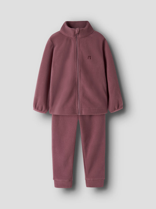 name it mini SPEKTRA FLEECE SET - Rose Brown