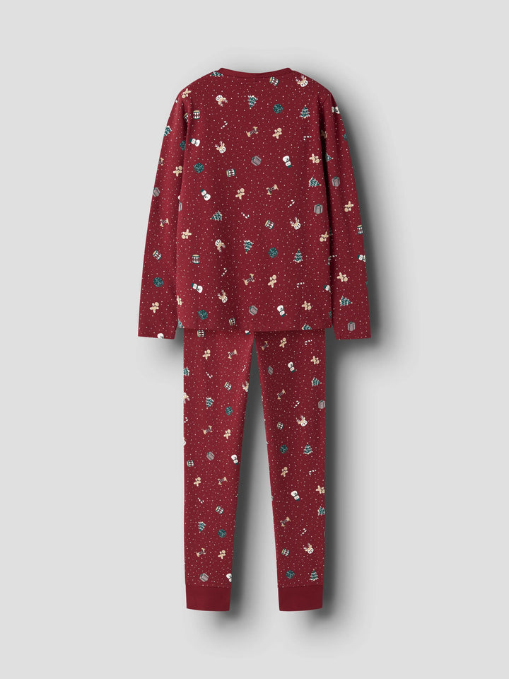 name it kids VISMAS nattsett – Red Dahlia | Jul
