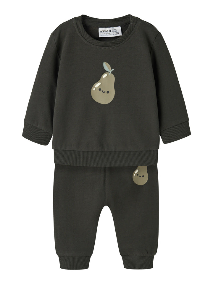 name it baby VONNE LS SWEAT SET - Peat
