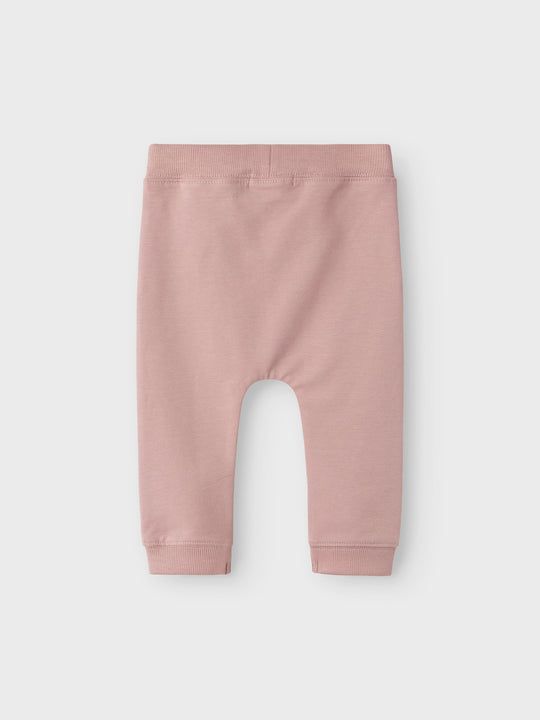 name it baby TAKKI SWEAT PANT NOOS - Deauville Mauve - Torgunns Barneklær AS