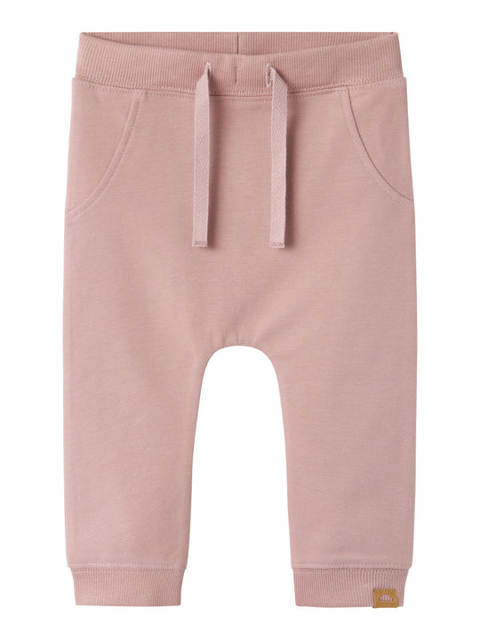 name it baby TAKKI SWEAT PANT NOOS - Deauville Mauve - Torgunns Barneklær AS