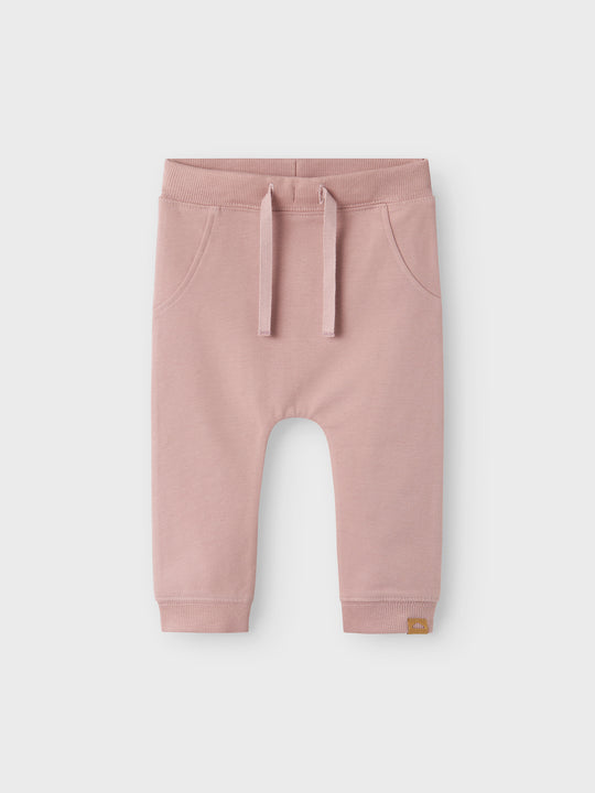 name it baby TAKKI SWEAT PANT NOOS - Deauville Mauve - Torgunns Barneklær AS