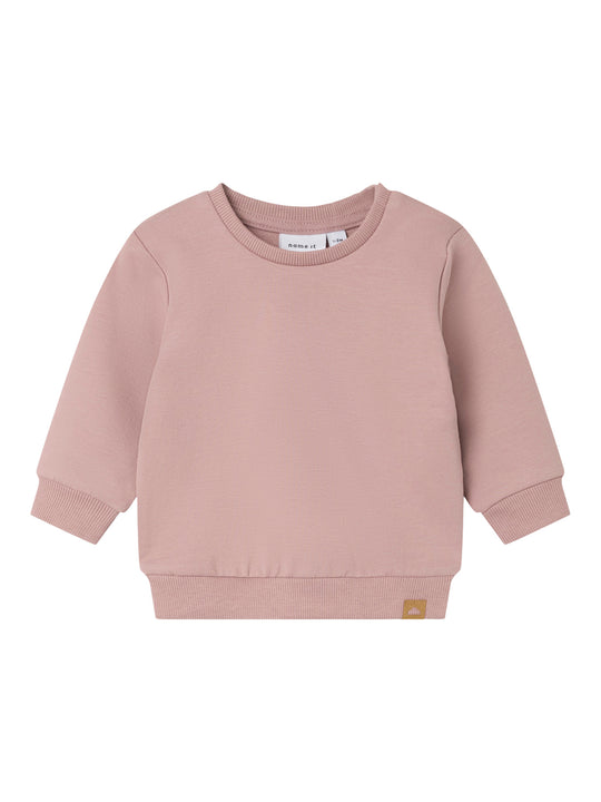 name it baby TAKKI LS SWEAT NOOS - Deauville Mauve - Torgunns Barneklær AS