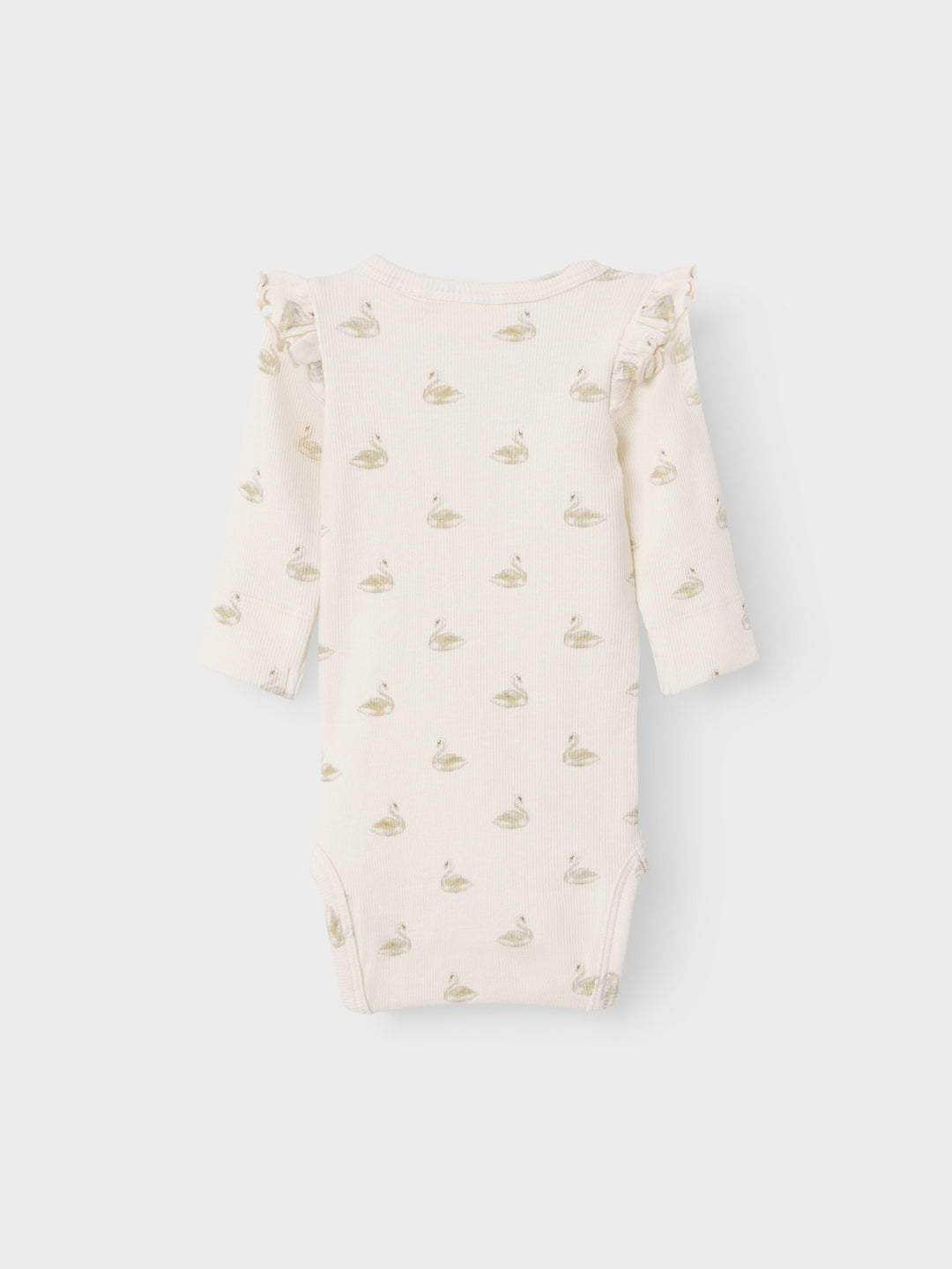 Lil' Atelier Baby GAVO EKO LS SLIM BODY NOOS - Pastel Parchment | SWAN - Torgunns Barneklær AS