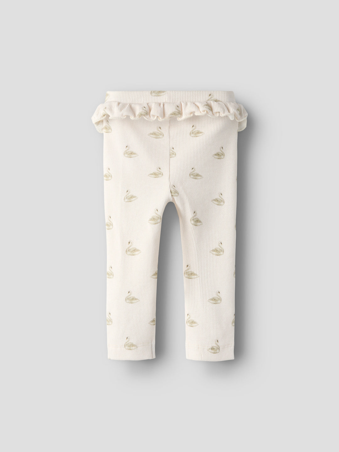 Lil' Atelier Baby GAVO EFI SLIM LEGGING NOOS - Pastel Parchment | SWAN - Torgunns Barneklær AS