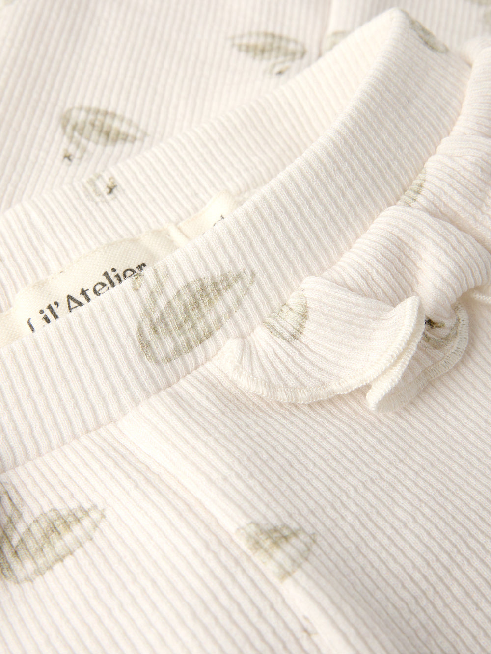 Lil' Atelier Baby GAVO EFI SLIM LEGGING NOOS - Pastel Parchment | SWAN - Torgunns Barneklær AS