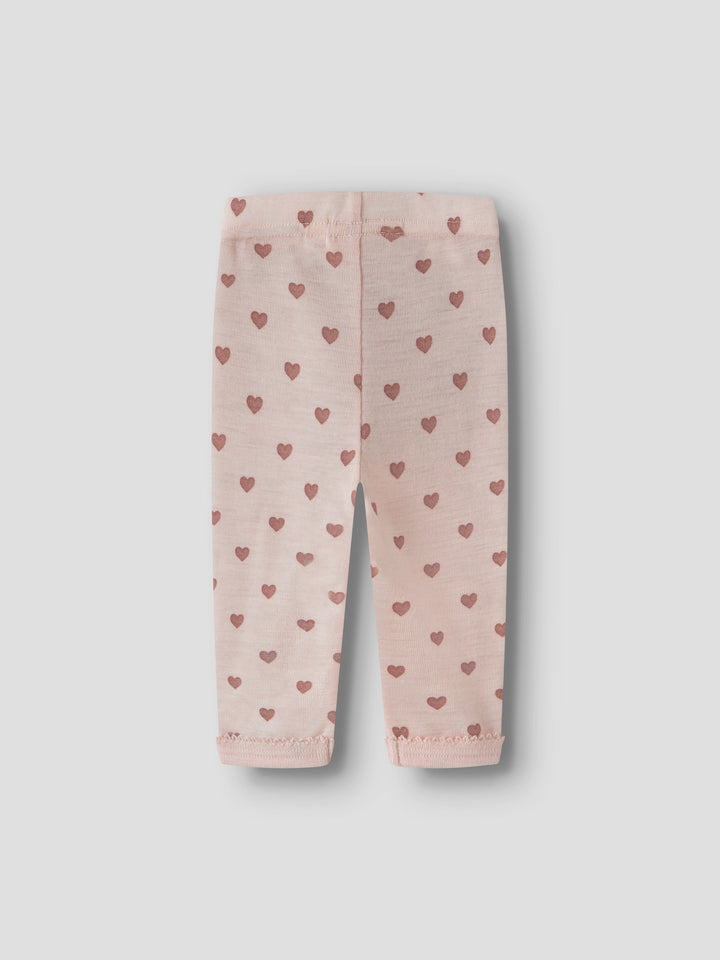 Lil Atelier Baby NOEL NIA Ull Legggings - Morganite | Heart