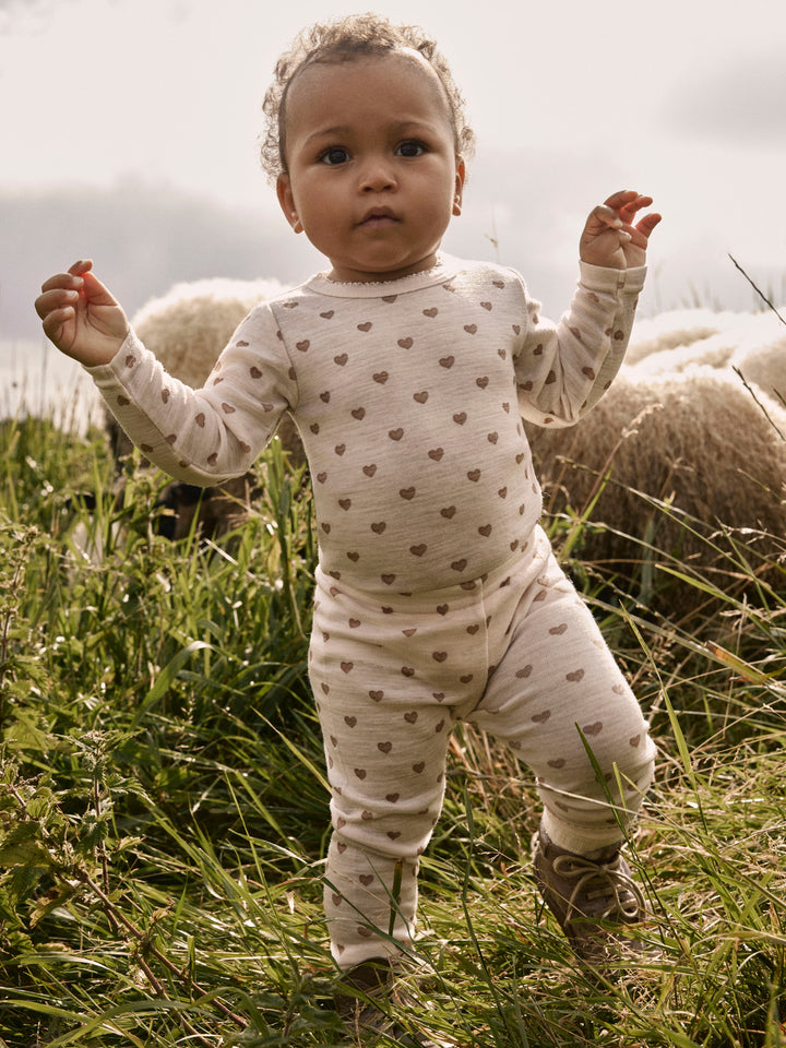 Lil Atelier Baby NOEL NIA Ull Legggings - Morganite | Heart