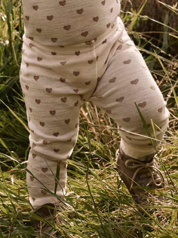 Lil Atelier Baby NOEL NIA Ull Legggings - Morganite | Heart
