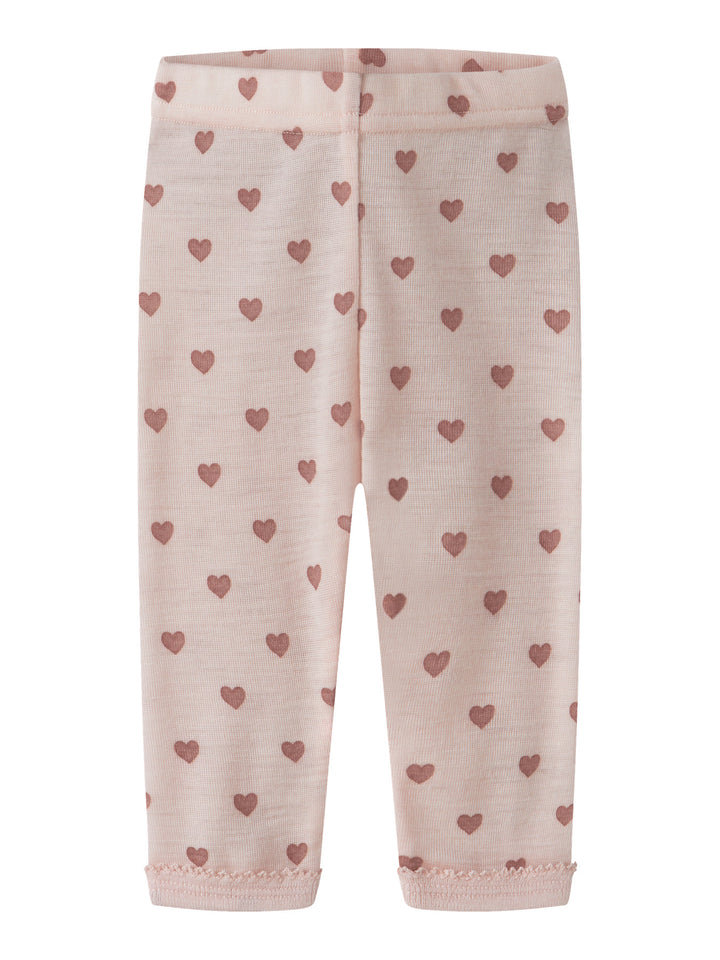 Lil Atelier Baby NOEL NIA Ull Legggings - Morganite | Heart