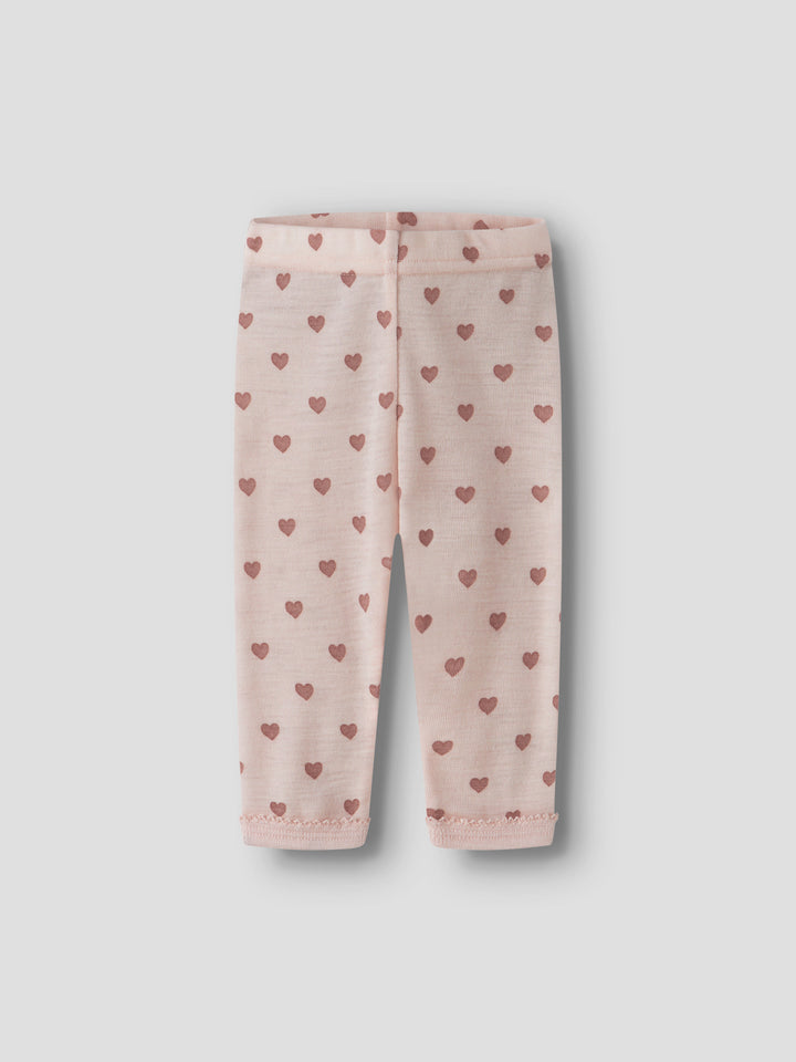 Lil Atelier Baby NOEL NIA Ull Legggings - Morganite | Heart